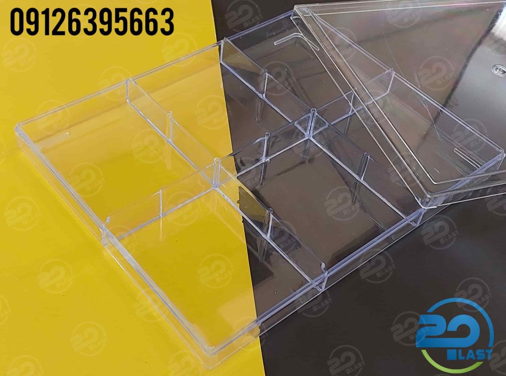 ظروف بسته بندی کریستال ساده و چند خانه