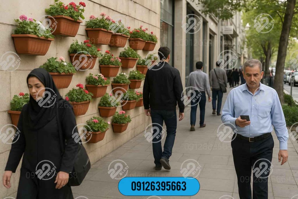 معرفی مرکز خرید عمده گلدان پلاستیکی دیواری رنگی
