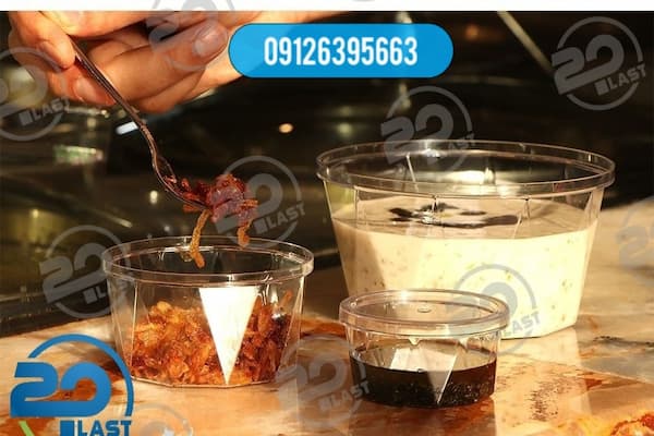 ظروف یکبار مصرف کریستالی برای دسرهای شکلاتی