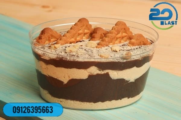 سرو دسرهای میوه ای با لیوان یکبار مصرف کریستالی